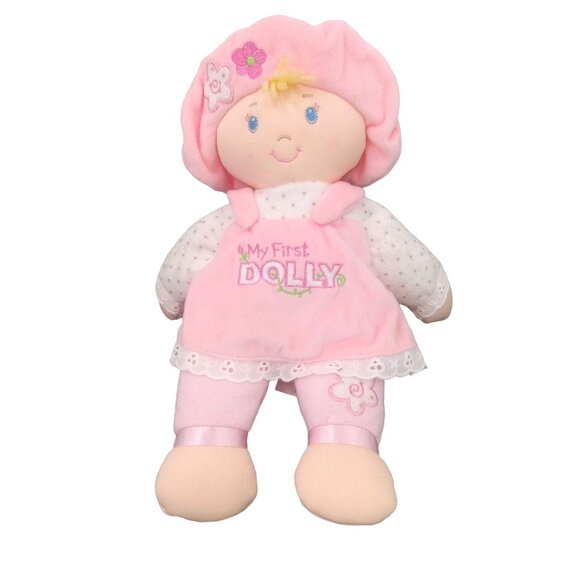 Gund Other - Baby Gund My First Dolly Pink 6047446 Blonde Embroidered Dress Hat